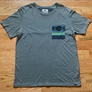 Men’s grey t shirt with pocket design